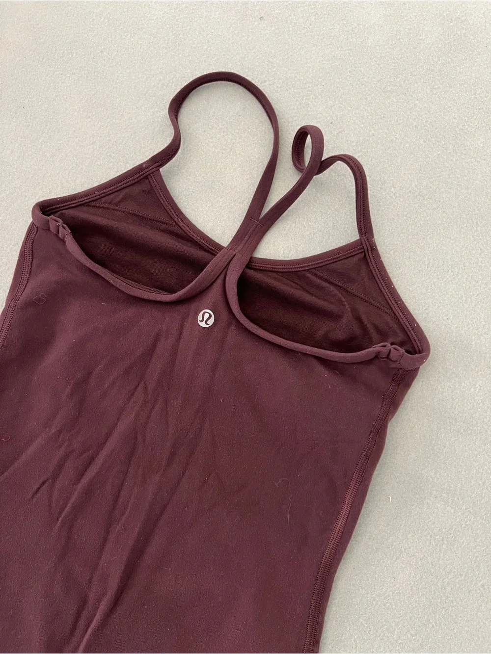 lululemon athletica Deep Plum Power Y Tank Top Size 2